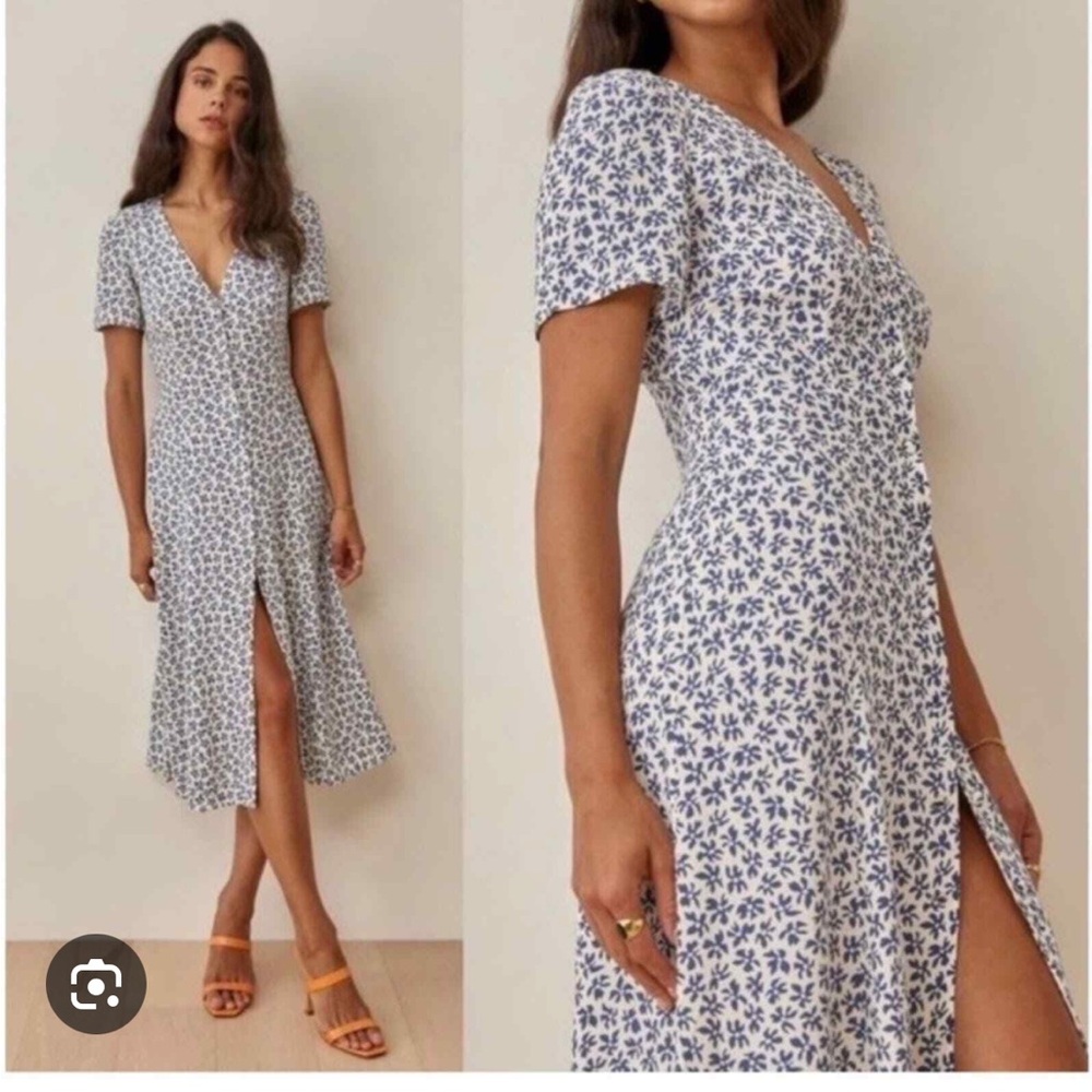 NWOT Reformation Locklin Dress- Color Bombay